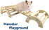 3in1 Chicken Perch Roosting Bar Jungle Gym Wooden Arch Bridge Platform Stand Ladder Climbing Ramp Toys for Chick