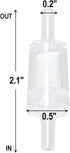 AQUANEAT Aquarium Check Valve, One Way Non Return Valve for Aquarium Air Pump, Fish Tank Accessories, 10pcs (Clear)