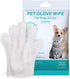 Pet Glove Wipe, Cleaning Glove for Dog and Cat, Fur Face, Ear, Eye, Paws Cleaning Wipes, 6PCS