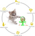 Spinning Cat Windmill Toy Light-Up Cat Scratcher & Self-Grooming Spinner with Suction Cup Interactive Cat Toy