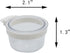 4 pcs Detachable Transparent Bowls for Canary Finch Parrot Seed Water Feeder
