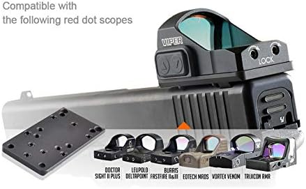Universal Hunting Rear Sight Glock Plate Base Mount for Red Dot Sight Optics Kits