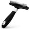 Fuller Brush Undercoat Pet Rake - 33 Sturdy Tapered Steel Pins, Ergonomic Rubberized Handle for Shed-Free Grooming