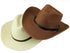 Straw Cowboy Hat - Men Women Summer Beach Panama Sun Hat, Wide Brim Fedora UPF50+