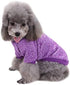 Jecikelon Dog Clothes Sweater for Small Dogs, Soft Winter Puppy Sweaters (Purple, M)