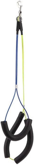 Oumefar Adjustable Pet Grooming Leash - No-Sit Haunch Holder Restraint for Dogs Cats Grooming Table Arm (Yellow+Blue)