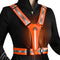 LED Reflective Vest Safety Gear, Light Up Vest for Night Walking, High Visibility Running Vest with Reflective Strips