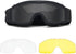 LEJUNJIE Tactical Safety Goggles, Anti Fog Airsoft Goggles with 3 Interchangeable Lenses for Hunting, Cycling, Paintball