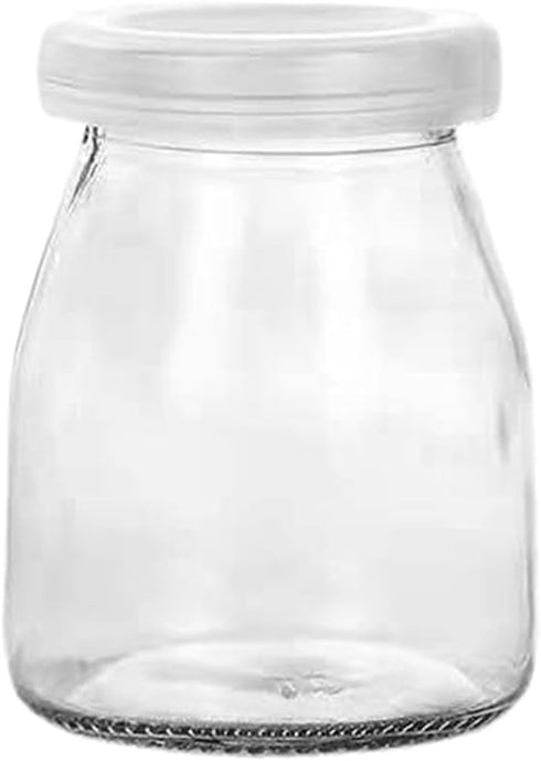 XAGMODSHN 100/150/200ML Pudding Glass Bottle with Cork Stopper Yogurt Container Favor Jar for Honey Jams Milk Mousse