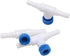 ALEGI Aquarium Control Valves - Single Way Plastic Air Flow Control Regulator for 3/16" ID Tubing, 12 Pack