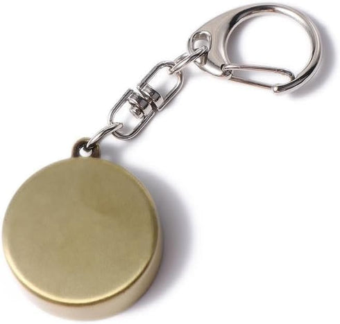 SelHeng 2Pcs Gold Vintage Zinc Alloy Metal Compass with Chain, Key Ring Camping Compass Keychain Navigation Tools Key