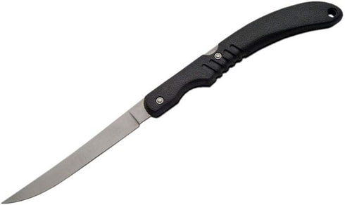 Szco Supplies 12.5" Folding Sport Fish Fileting Knife, Black