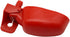 12Pcs Quail Water Cups - Pigeon Automatic Bird Waterer for Cage, Hang Drinker Breeding Poultry Drinking Bowls, Red