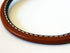 Leather Martingale Dog Collar Rolled - Tan, Size 10