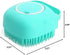 L.B. Dog Bath Brush Silicone, Soft Massage Brush for Cats, Pet Shampoo Dispenser