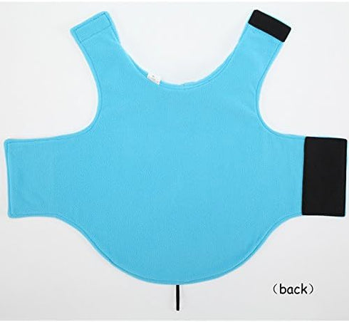 Creation Core Windproof Plush Dog Vest Jacket - Night Reflective, Eco-Friendly, No Pull Design for Small & Large Dogs