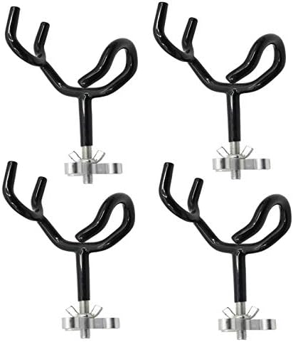 4PCS Sure Grip Steel 20 Degree Angle Rod Holder with Mounting Base
