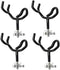 4PCS Sure Grip Steel 20 Degree Angle Rod Holder with Mounting Base