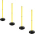 ASENVER Set Soccer Agility Poles Detachable Sports Trainning Speed Pole Slalom Poles with Rubber Base Sport Traning