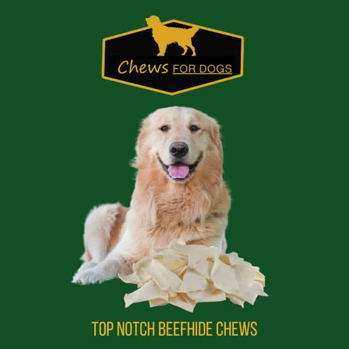 Chews for Dogs Premium Rawhide Chips - Natural Long-Lasting Treats (4 Pounds)