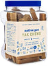 Native Pet Yak Chews - Long Lasting Dog Treats, Flavored Chews for Aggressive Chewers (15 Small Chews)