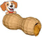 Poochie Butter Toy, Natural Rubber Dog Peanut Butter Treat Dispenser, Durable & Interactive for Medium Dogs