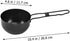 2pcs Zerodeko Outdoor Soup Pot Iron Cooking Pot Stew Kitchen Cookware Portable for Camping Mountaineering Fishing