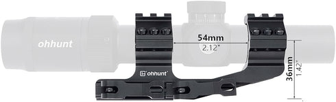 ohhunt Scope Mount 30mm 1 inch QD Quick Release Picatinny Scope Mounts 1.42 inch Center High Black