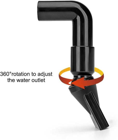 MiOYOOW 3PCS Aquarium Pump Duckbill Nozzle, 360° Adjustable Water Return Outlet Nozzle for Aquariums Fish Tanks