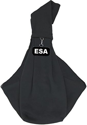 Small Emotional Support Dog Sling Carrier, EZ-Sling for Small Dogs, Includes Five ESA Handout Cards