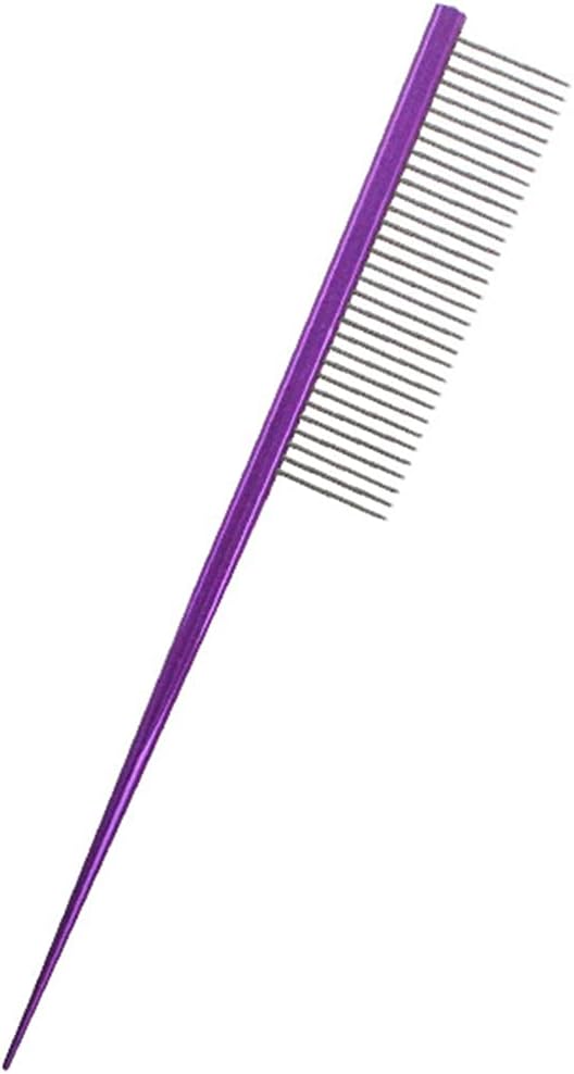 Pet Grooming Comb, Rat Tail Comb for Cat Hair Trimmer, Dog Hairstyle Comb with Rounded Ends