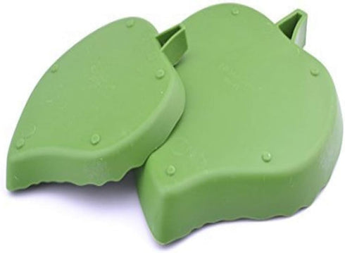2 Pack Leaf Reptile Food and Water Bowl for Pet Aquarium Ornament Dish for Lizards Tortoises
