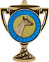 3" 1 Pack Dairy Goat Trophy Cup Medal Gold, Goat Prizes, Kids Goat Trophy Medal Awards