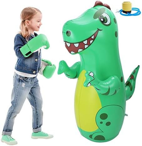 tinywishlist Inflatable Dinosaur Punching Bag for Kids