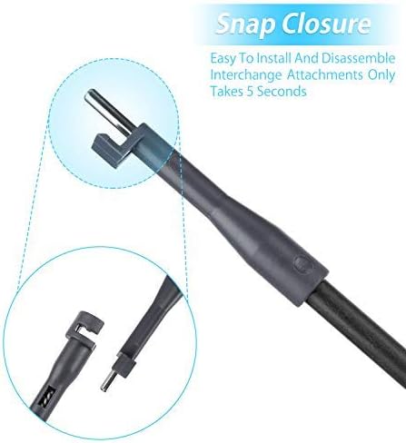 Carefree Fish 6IN1 Carbon Fiber Aquarium Cleaning Tools Long Handle Adjustable Length 20~36Inches Fish Tank Cleaner Kit Alage Scraper Scrubber Brushes Set