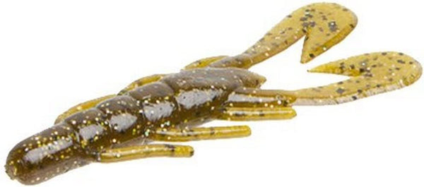 Zoom Bait UltraVibe Speed Craw-Pack of 12 (Green Pumpkin Magic, 3.5-Inch)