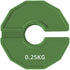 Yaregelun 2PCS 35mm 0.25KG Gym Micro-Type Plates Dumbbell Fractional Weight Plate Rubber Fractional Weight Plates