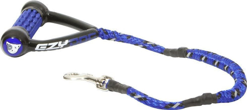 EzyDog Cujo Shock Absorbing Bungee Dog Leash, Best Rope Training Lead, Reflective Trim, Padded Pull Handle, Blue, 25"