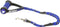EzyDog Cujo Shock Absorbing Bungee Dog Leash, Best Rope Training Lead, Reflective Trim, Padded Pull Handle, Blue, 25"