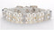 1Pc Adjustable Dog Cat Pearl Collar with Crystal Rhinestone Decor, Cute PU Leather Necklace for Pets