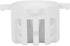 Surf Fin Plug, 6pcs Black/White Plastic Cup Plug for Surfboard Round Surf Fin Plug & Screw Key (White)