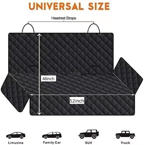 1PC Dog Car Seat Cover for Back Seat, Hard Bottom Back Seat Extender for Dogs, Waterproof Durable Car Seat Protector