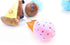Generic Dog Plush Squeaky Toys Fruit & Dessert Series, Soft Chew Toys for Small, Medium & Large Dogs, Interactive