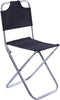 Lightweight Outdoor Foldable Fishing Chair with Backrest Portable Aluminum Camping Stool for