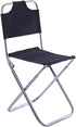 Lightweight Outdoor Foldable Fishing Chair with Backrest Portable Aluminum Camping Stool for