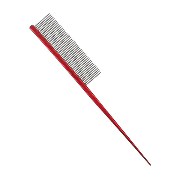 Pet Grooming Comb, Rat Tail Comb for Cat Hair Trimming, Dog Hairstyle Comb, Float Hair Removal for Home Grooming, One