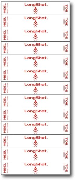LongShot Golf Impact Label Pack - 650 Lie Strips for Club Fitting