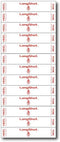 LongShot Golf Impact Label Pack - 650 Lie Strips for Club Fitting