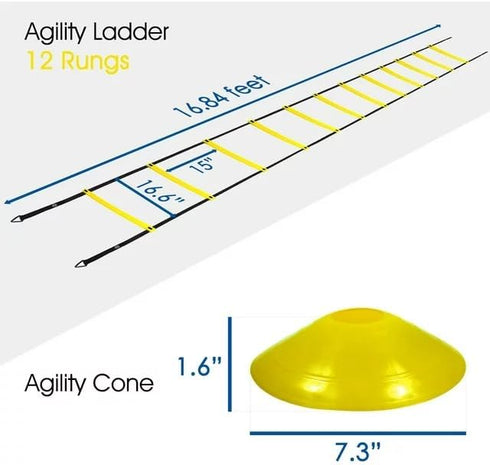 Yes4AllAgility Ladder Cone Set