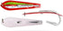 Cuoyuqie 2pcs 3.75# Stainless Steel Single Hook Jig Lure UV Glow Spoon-Shaped Saltwater Fishing Jigging Lure